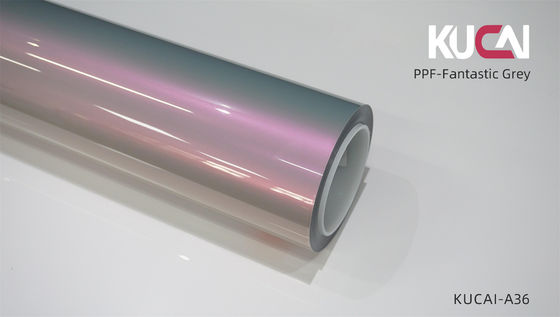 فیلمی محافظ رنگ خودرو TPU PPF رنگ خاکستری فوق العاده